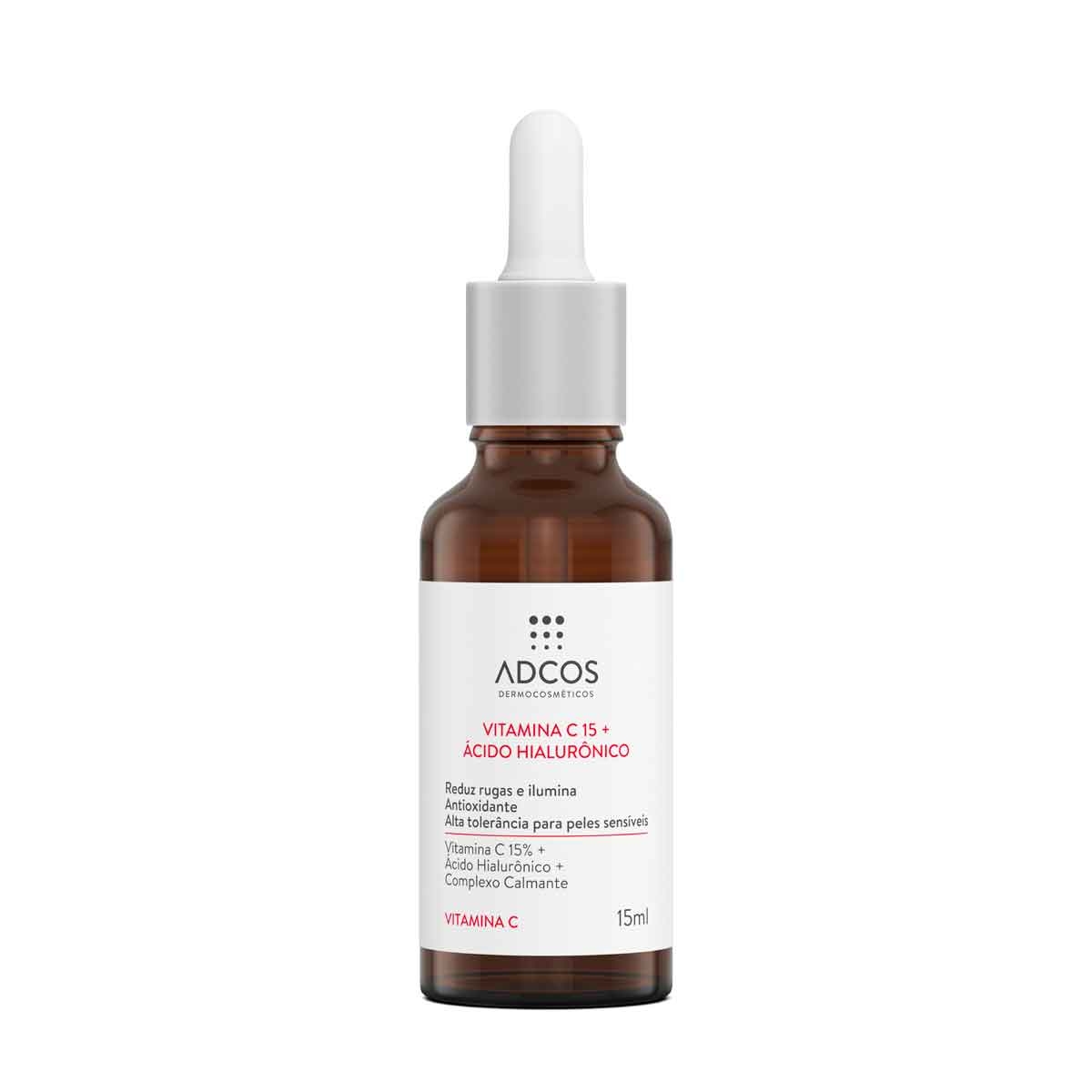 Sérum Adcos Vitamina C 15 + Ácido Hialurônico 15ml 15ml