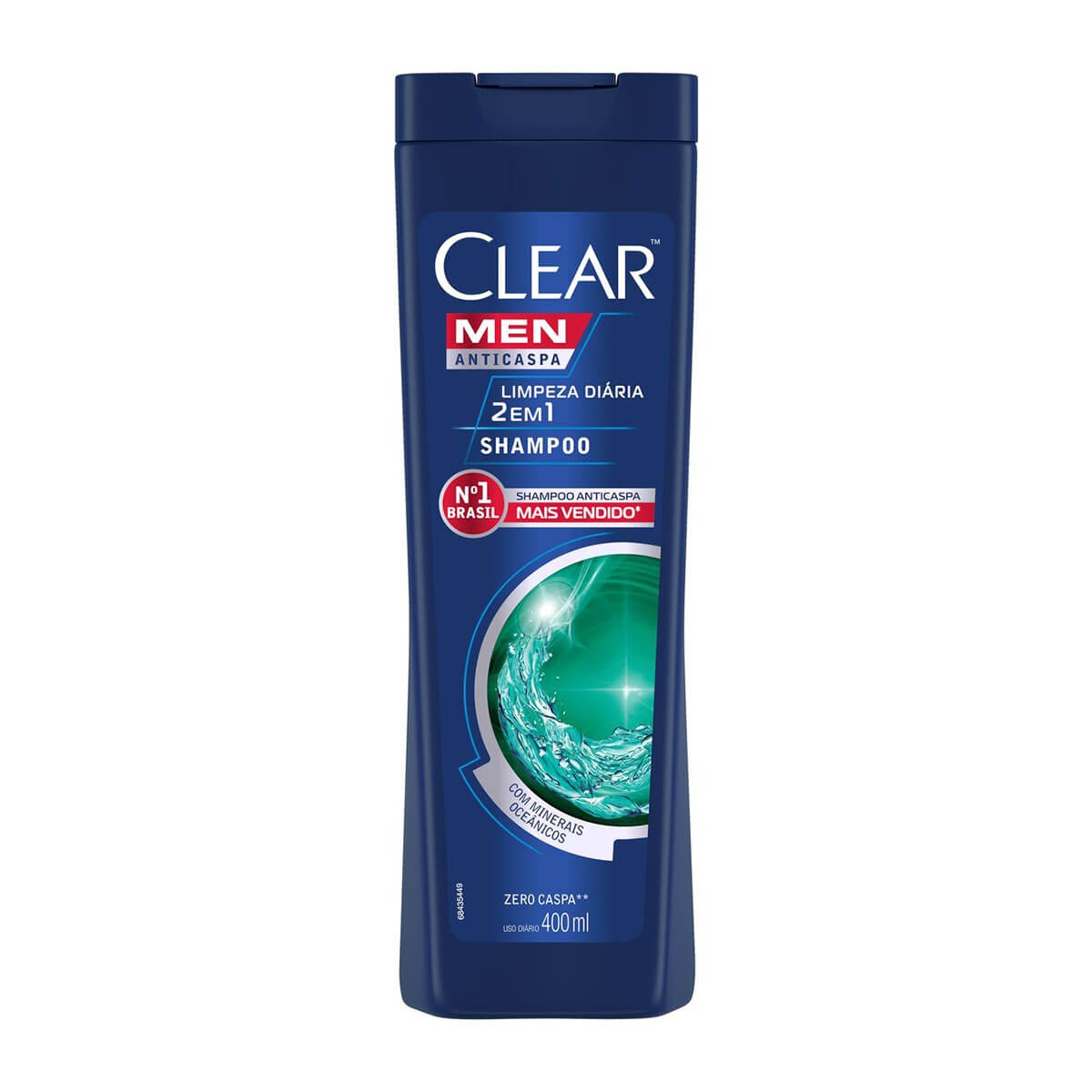 Shampoo Anticaspa Clear Men Limpeza Diária 2 em 1 - 400ml Menor preço em Shampoo Anticaspa Clear Men Limpeza Diária 2 em 1 - 400ml