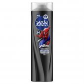 Shampoo & Condicionador Infantil 2 em 1 Seda Juntinhos Spider-Man Super Limpeza Frasco 300ml