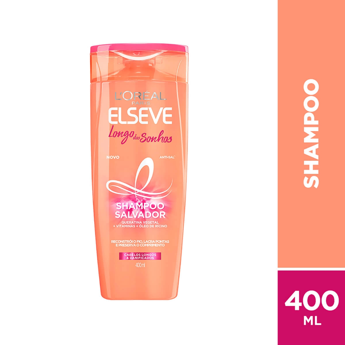 Shampoo Elseve Longo dos Sonhos Salvador com 400ml Menor preço em Shampoo Elseve Longo dos Sonhos Salvador com 400ml