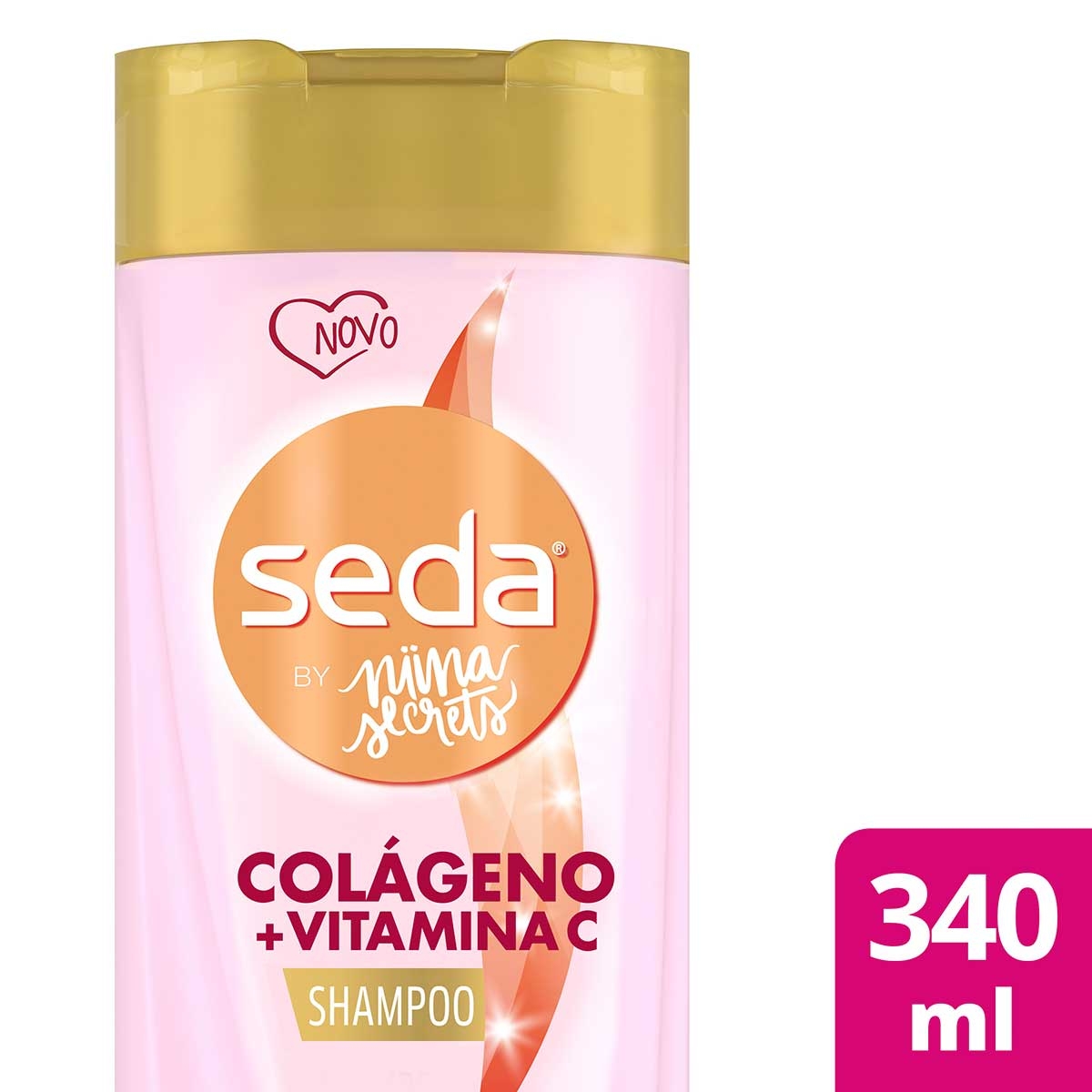 Shampoo Seda by Niina Secrets Colágeno e Vitamina C com 325ml Menor preço em Shampoo Seda by Niina Secrets Colágeno e Vitamina C com 325ml