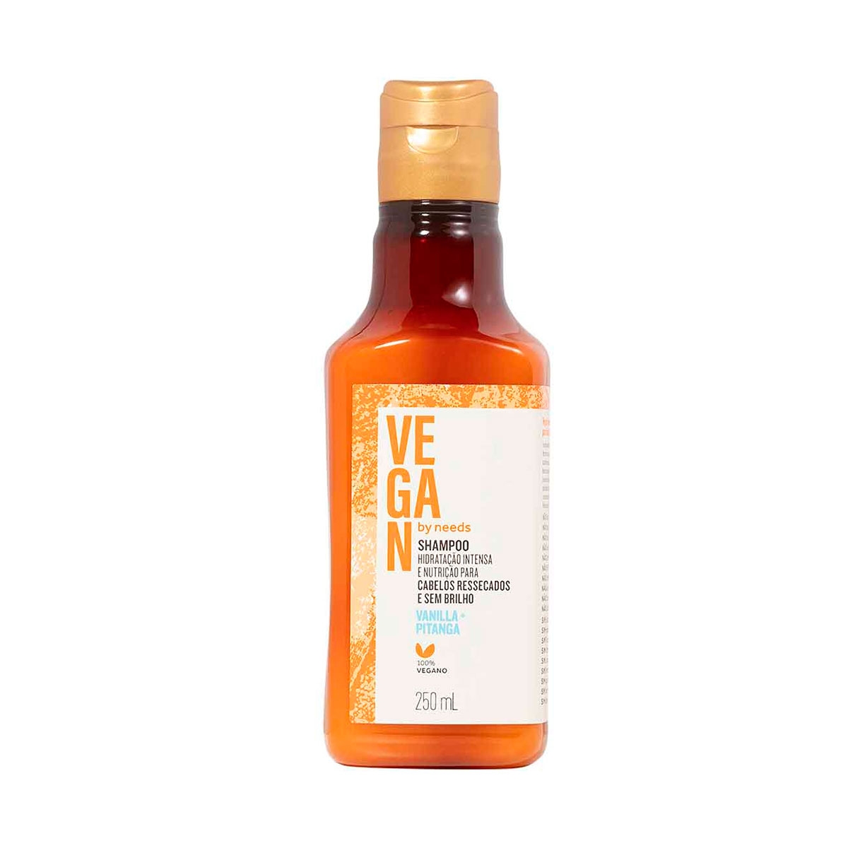 Shampoo Vegan by Needs Cabelos Ressecados Vanilla + Pitanga 250ml