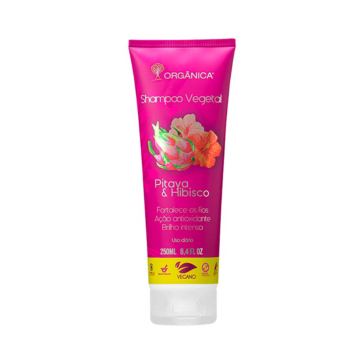 Shampoo Vegetal Orgânica Pitaya e Hibisco 250ml