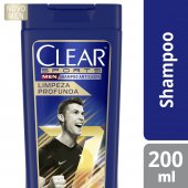 Shampoo Anticaspa Clear Sports Men Limpeza Profunda com 200ml