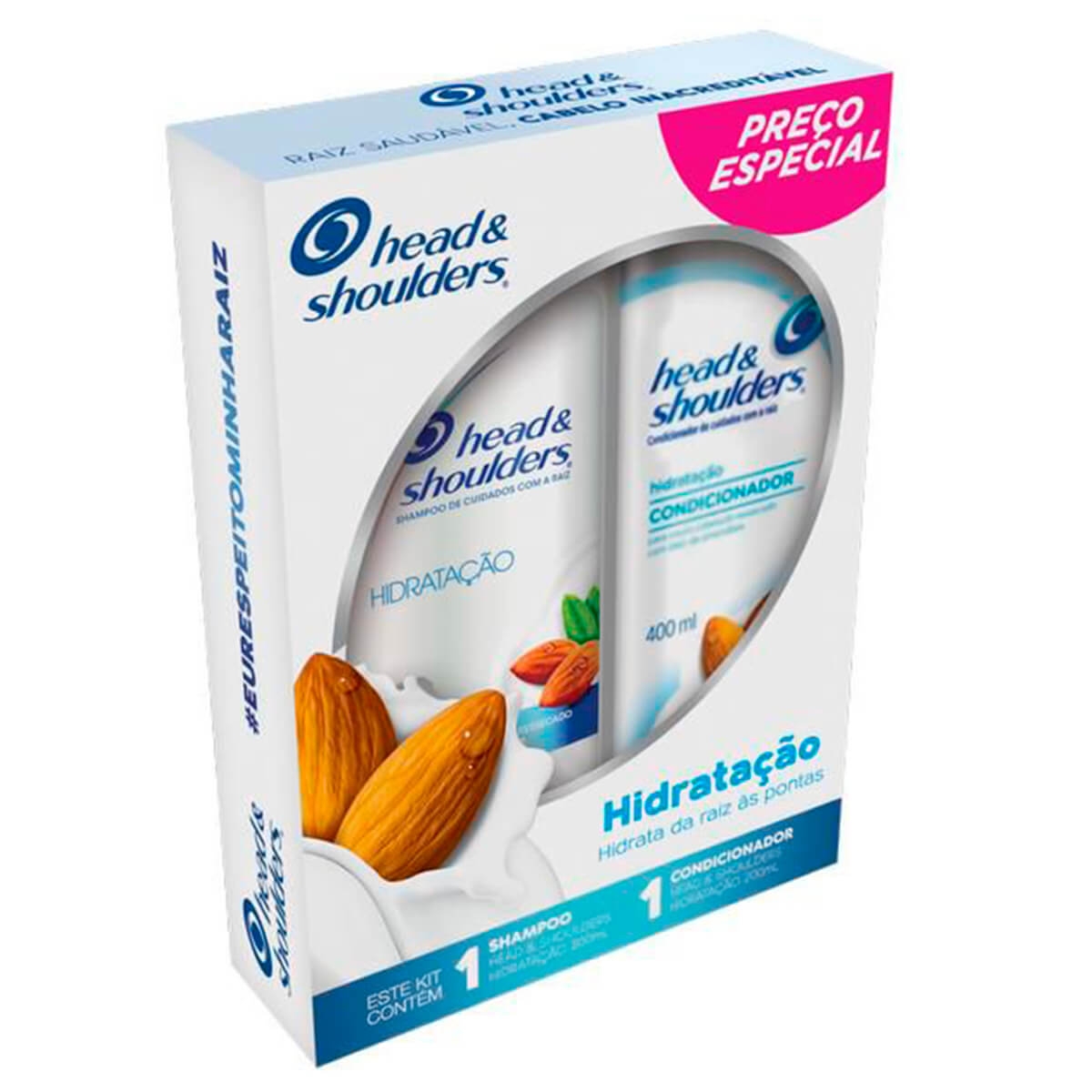 Kit Shampoo + Condicionador de Cuidados com a Raiz Head & Shoulders Hidratação Menor preço em Kit Shampoo + Condicionador de Cuidados com a Raiz Head & Shoulders Hidratação