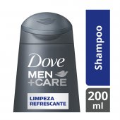"Shampoo Dove Men +Care Limpeza Refrescante com 200ml