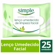 SIMPLE LENCOS UMEDECIDOS WIPES FACIAL CLEANSING 25 UNIDADES