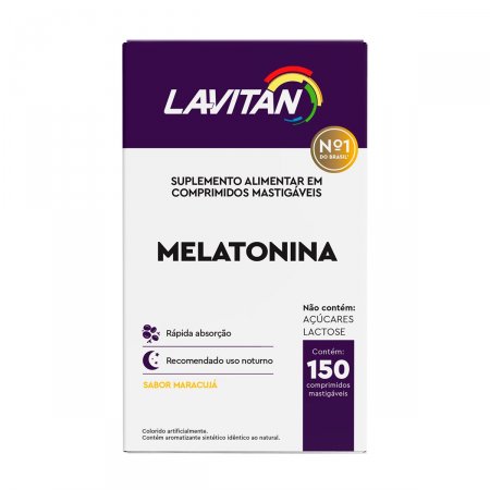 Suplemento Alimentar Lavitan Melatonina Maracujá com 150 Comprimidos