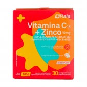 RAIA VITAMINA C + ZINCO COM 30 COMPRIMIDOS EFERVESCENTES