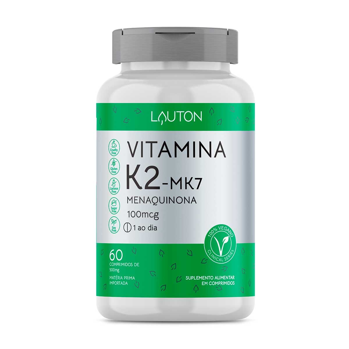 Suplemento Alimentar Vitamina K2 100mcg Lauton 60 Comprimidos Menor preço em Suplemento Alimentar Vitamina K2 100mcg Lauton 60 Comprimidos