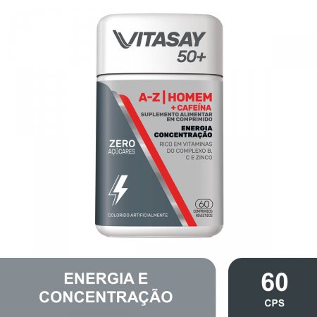 Suplemento Alimentar Vitasay 50+ Homem A-Z com 60 comprimidos