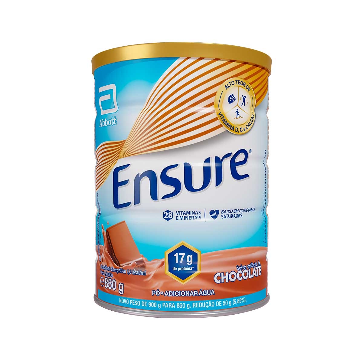 Suplemento Nutricional Ensure Chocolate 850g Menor preço em Suplemento Nutricional Ensure Chocolate 850g