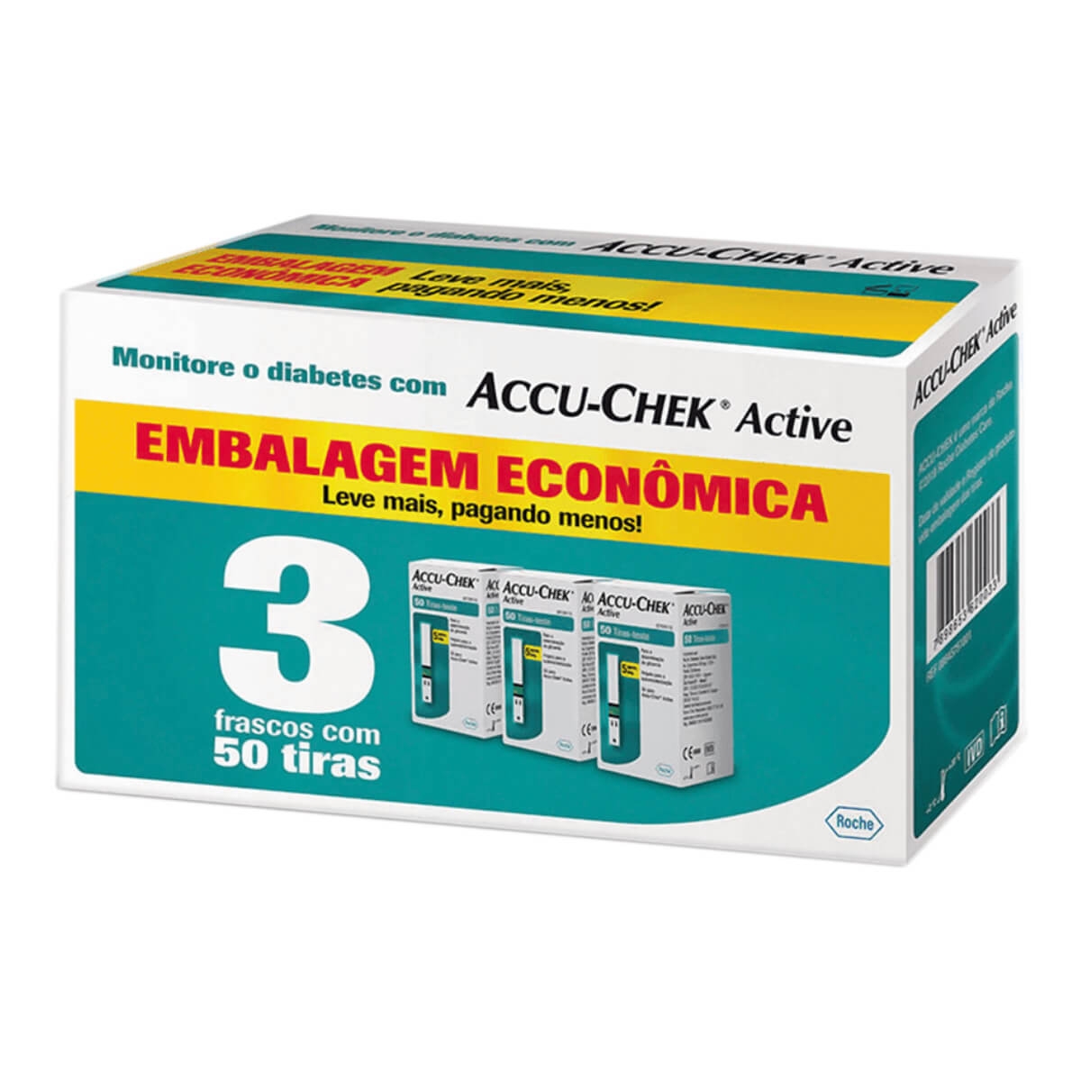 Kit Tiras de Glicemia Accu-Chek Active - 150 unidades