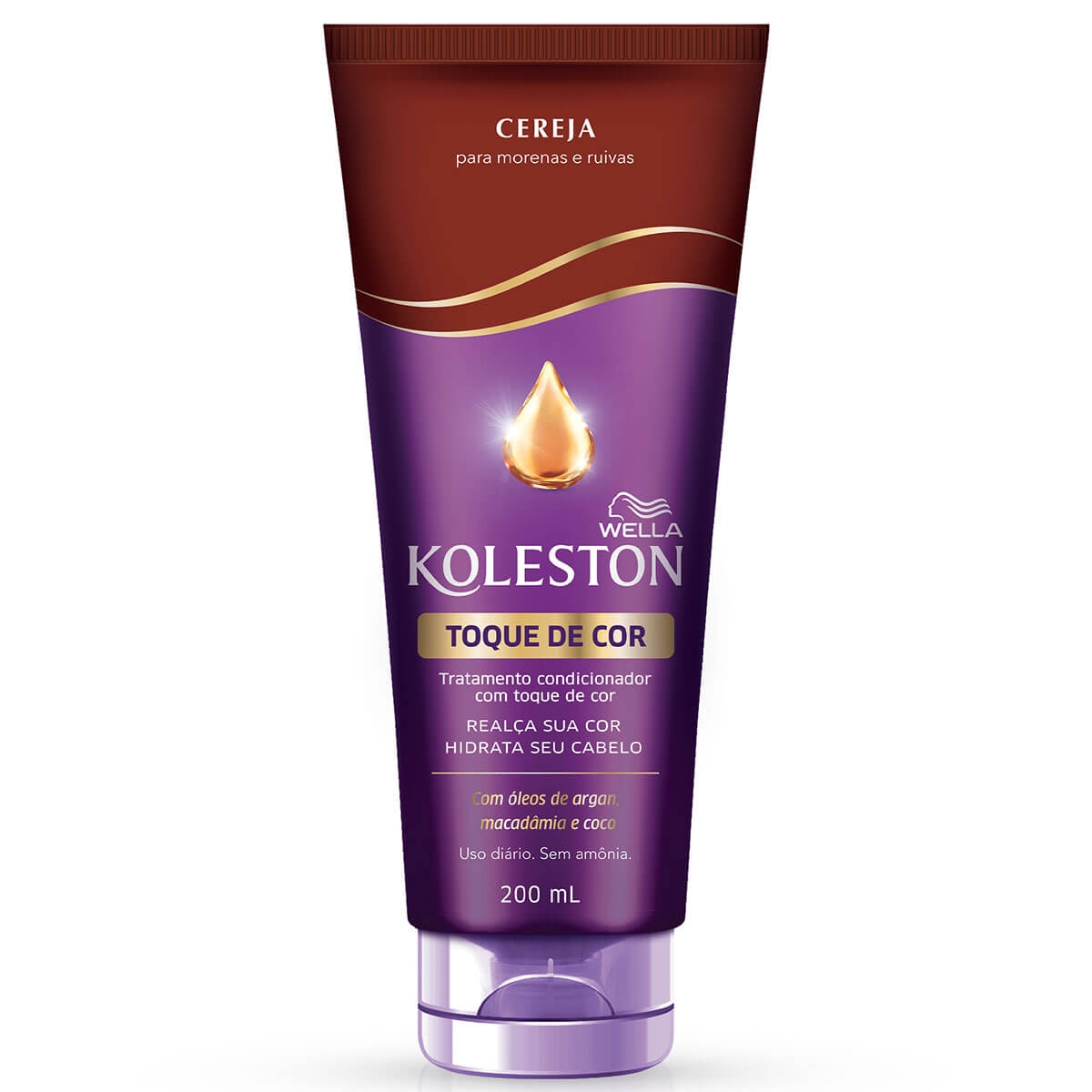 Tratamento Condicionador Koleston com Toque de Cor Cereja 200ml 200ml