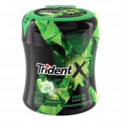 Trident XFresh Chiclete Sem Açúcar Sabor Crystal Mint 28 unidades