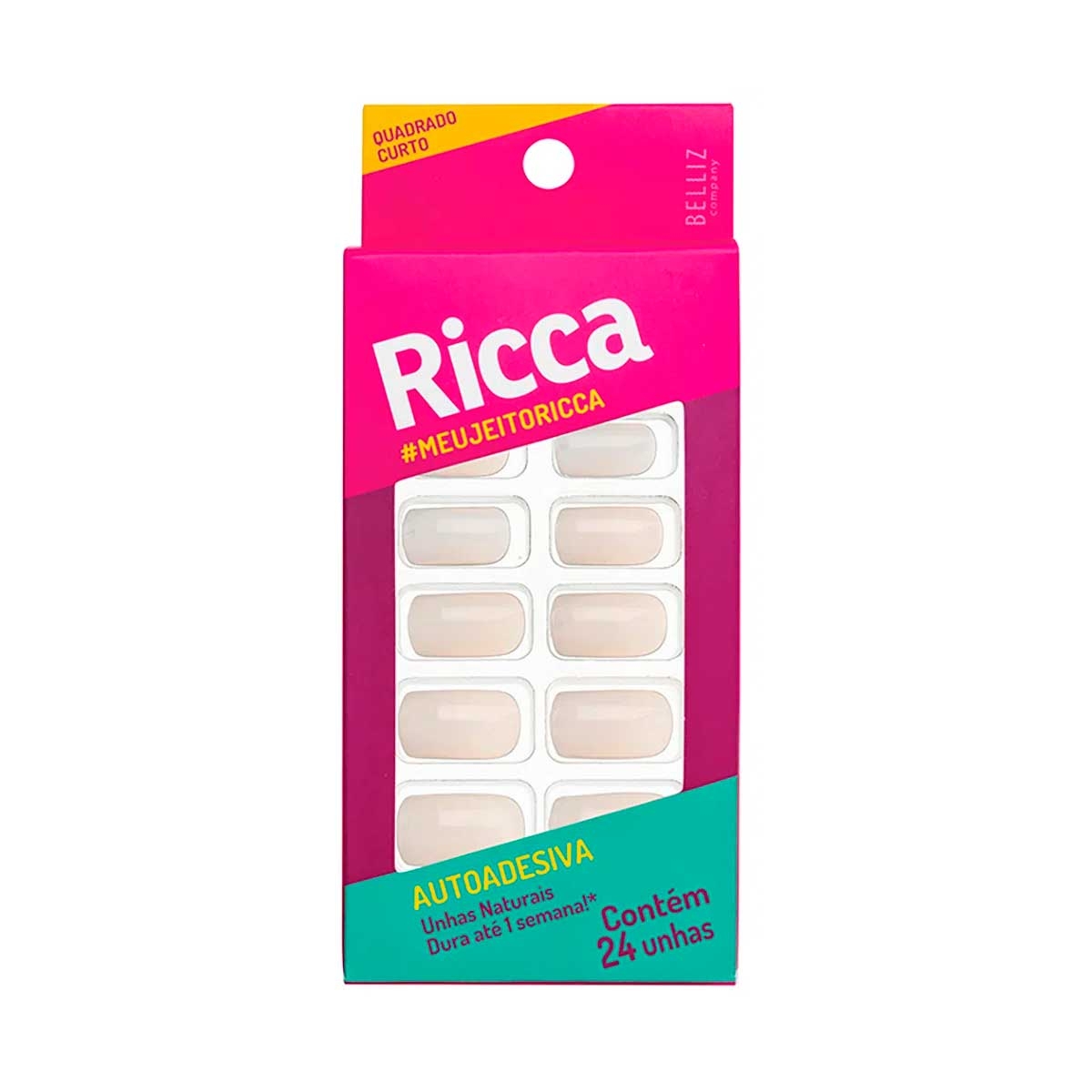 Unhas Postiças Ricca Naturais 24 Unidades Menor preço em Unhas Postiças Ricca Naturais 24 Unidades