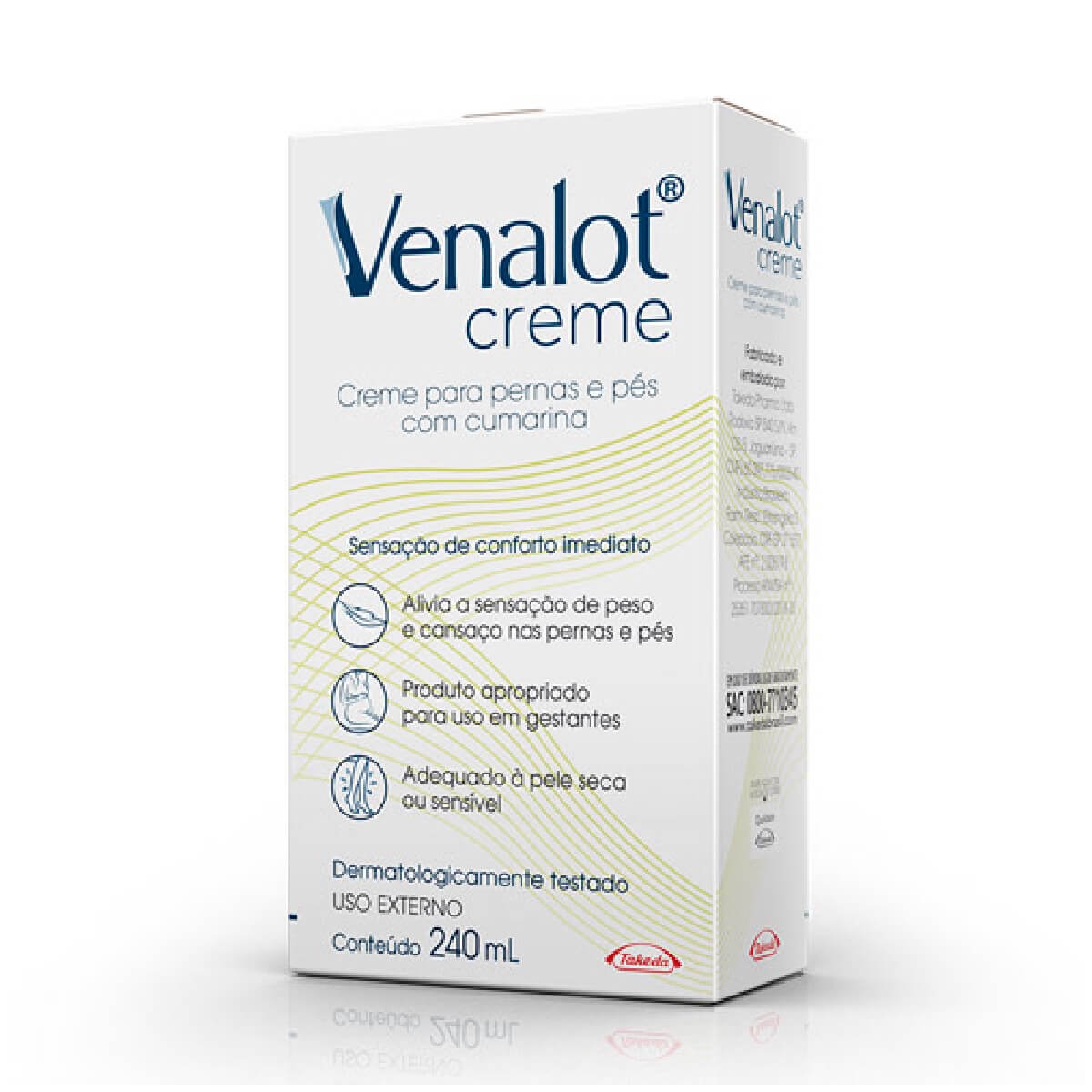 Venalot Creme Para Pernas e Pés com 240ml 240ml