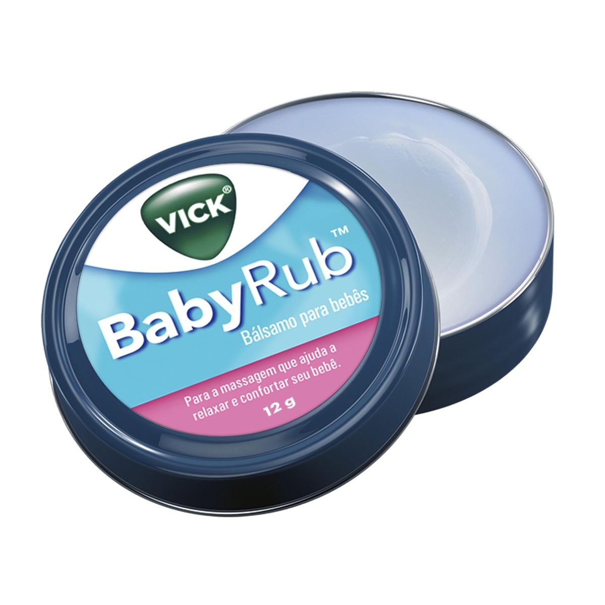 Pomada Calmante Vick Babyrub Para Bebes 12g Drogasil