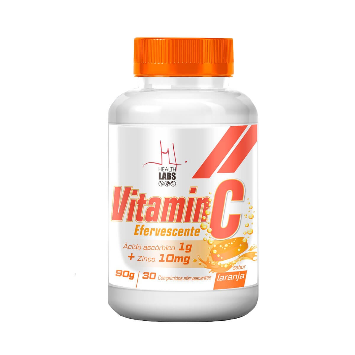 Vitamin C 1g + Zinco 10mg Sabor Laranja com 30 Comprimidos Drogasil