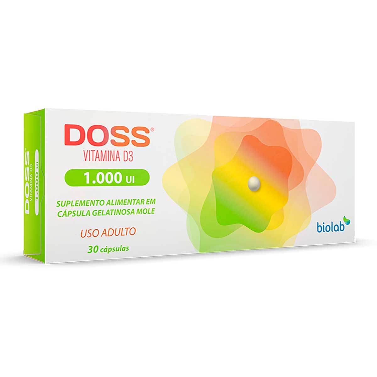 Vitamina D Doss 1.000UI com 30 Cápsulas