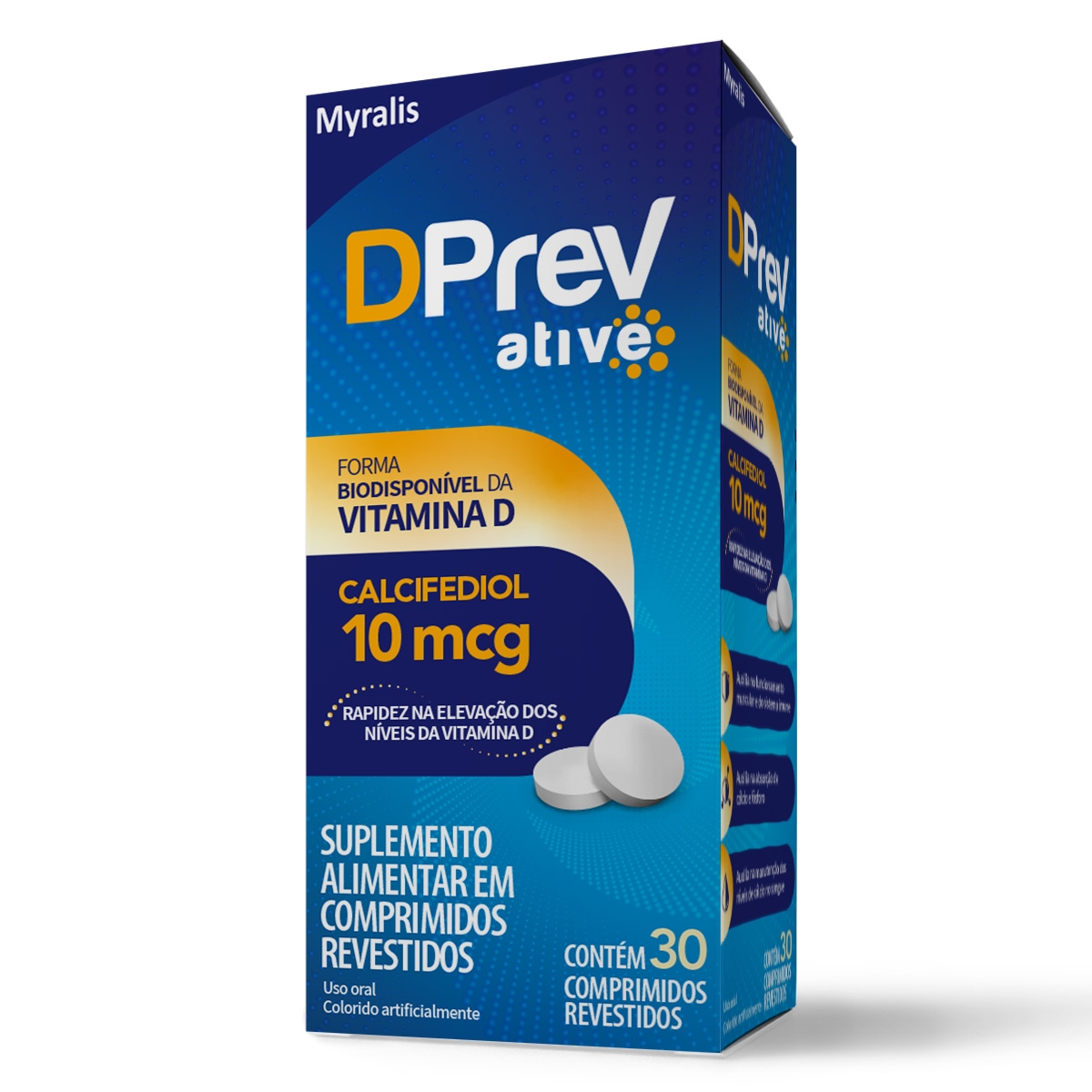 Vitamina D DPrev Ative Calcifediol 10mcg 30 comprimidos com menor preço ...