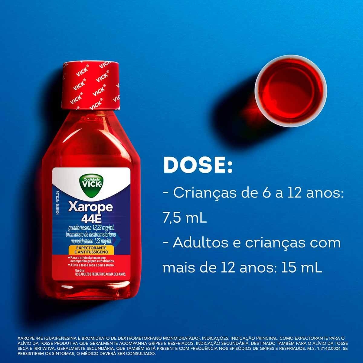 Xarope Vick 44E 120ml | Drogasil