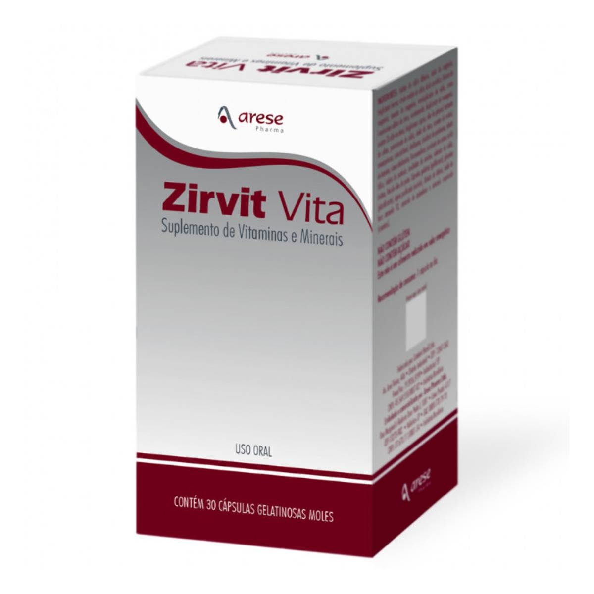 Suplemento Vitamínico-Mineral Zirvit Vita com 30 cápsulas Menor preço em Suplemento Vitamínico-Mineral Zirvit Vita com 30 cápsulas