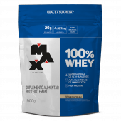 Whey Protein Max Titanium 100% Whey Cookies & Cream Refil 900g