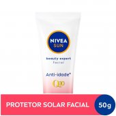 Protetor Solar Facial Nivea Sun Beauty Pele Normal a Seca FPS60 com 50g