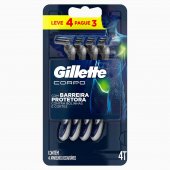Aparelho para Depilação Gillette Corpo Descartável Leve 4 Pague 3