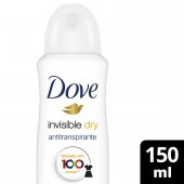 Desodorante Dove Invisible Dry Aerossol Antitranspirante 150ml