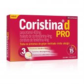 Coristina D Pro Cloridrato Fenillefrina 4mg + Paracetamol 400mg + Maleato de Clorfeniramina 4mg 16 comprimidos