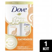 Kit Dove Texturas Reais Cacheados Shampoo 350ml + Condicionador 175ml