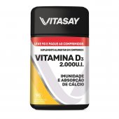 Suplemento Vitamínico Vitasay Vitamina D3 2000ui 90 Comprimidos