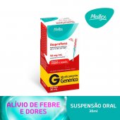 Ibuprofeno 50mg/ml Suspensão Oral Sabor Frutas 30ml Medley Genérico