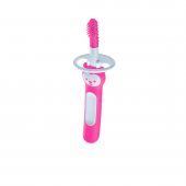 Escova de Dente para Bebês MAM Massaging Brush 3 Meses+ Rosa com 1 unidade
