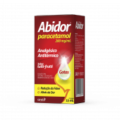 Abidor Paracetamol 200mg/ml Sabor Tutti-Frutti Gotas 15ml