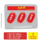 Advil Extra Alivio Ibuprofeno 400mg 3 cápsulas