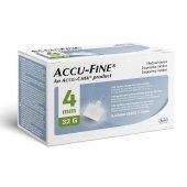 Agulha Accu Fine 4mm para Caneta Aplicadora de Insulina com 100 unidades