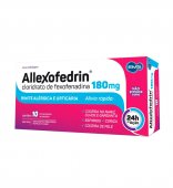 Allexofedrin Cloridrato de Fexofenadina 180mg 10 comprimidos
