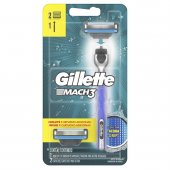 Barbeador Gillette Mach3 Acqua Grip 1 aparelho + 2 cargas