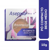 Pó Compacto Asepxia Antiacne Cor Bege Médio FPS 20 com 10g