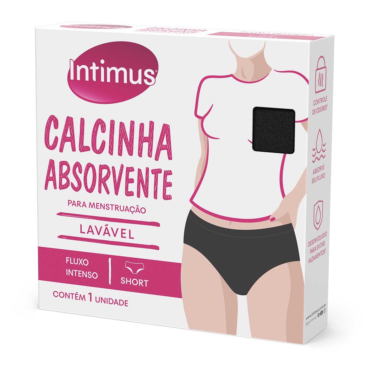 Calcinha absorvente menstrual Intimus Short XG compre em oferta