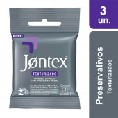 Camisinha Jontex Sensation Texturizado com 3 unidades