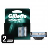Carga para Aparelho de Barbear Gillette Mach3 com 2 unidades