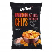 Chips de Batata-Doce Belive Sal Rosa do Himalaia com 50g