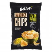 Chips de Mandioca Belive Lemon Pepper com 50g