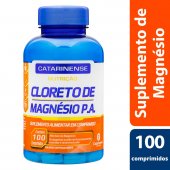 Suplemento Alimentar Cloreto de Magnésio P.A. Catarinense Nutrição com 100 comprimidos