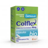 Colflex Bio 40mg Colágeno Tipo II Não Hidrolisado com 60 cápsulas