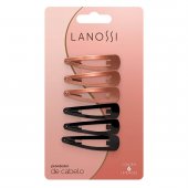 Kit Tic Tac para cabelo Lanossi Black Rose com 6 unidades